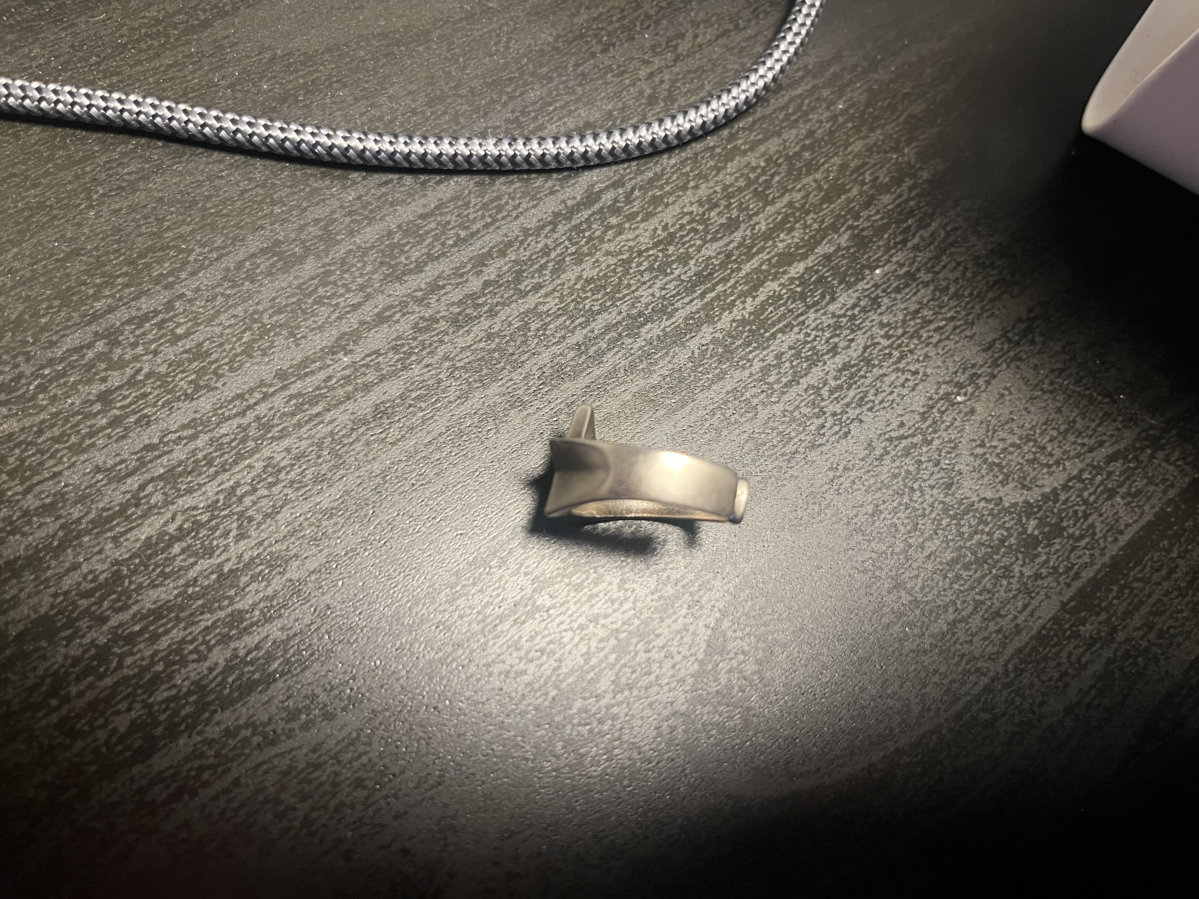 Detailed view of the ring.