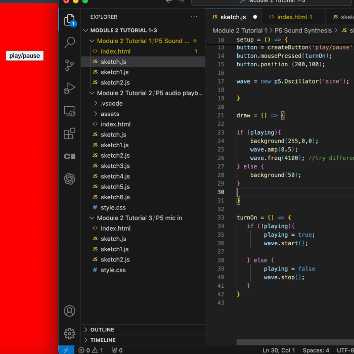Further frequency modulation experiment by increasing pitch range to study sonic and interaction effects.