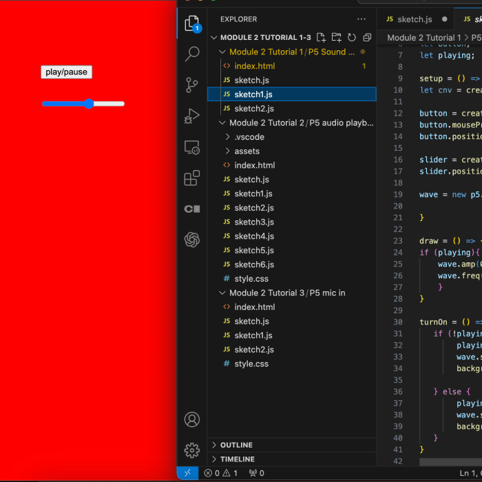 Modified frequency slider range values in code and tested expanded parameter limits through interaction.