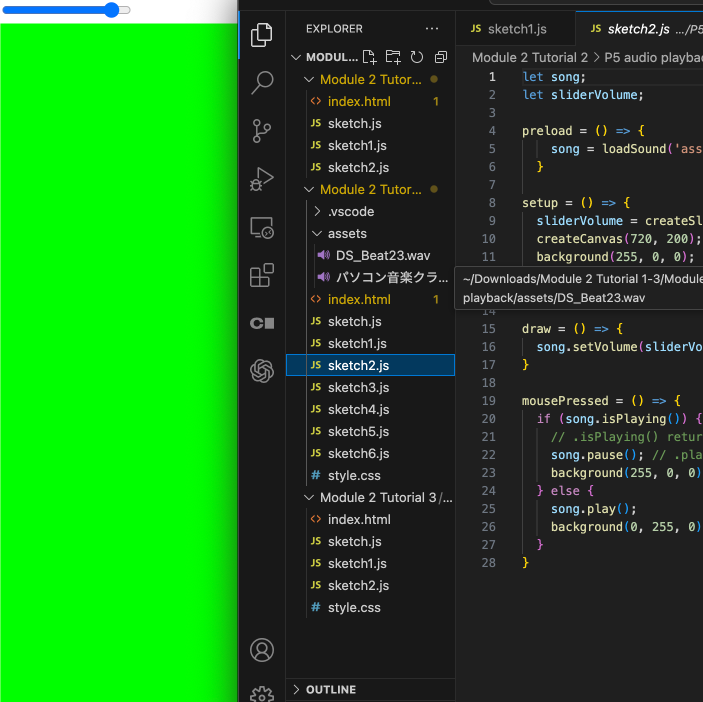 Testing volume slider with updated color scheme to evaluate visual clarity and usability.