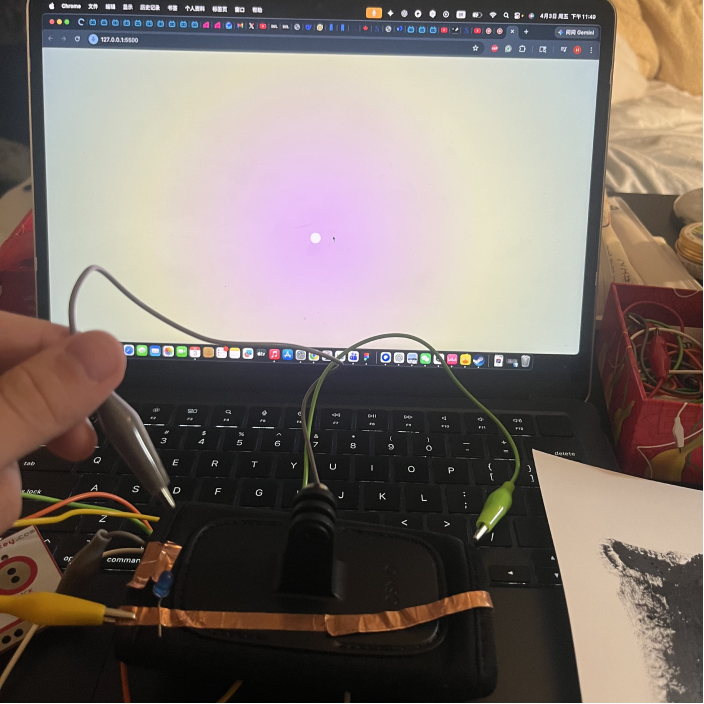 Testing my project 2 wearable physical object