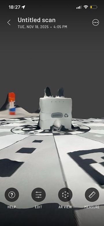 Object successfully scanned: Charging head perspective 2