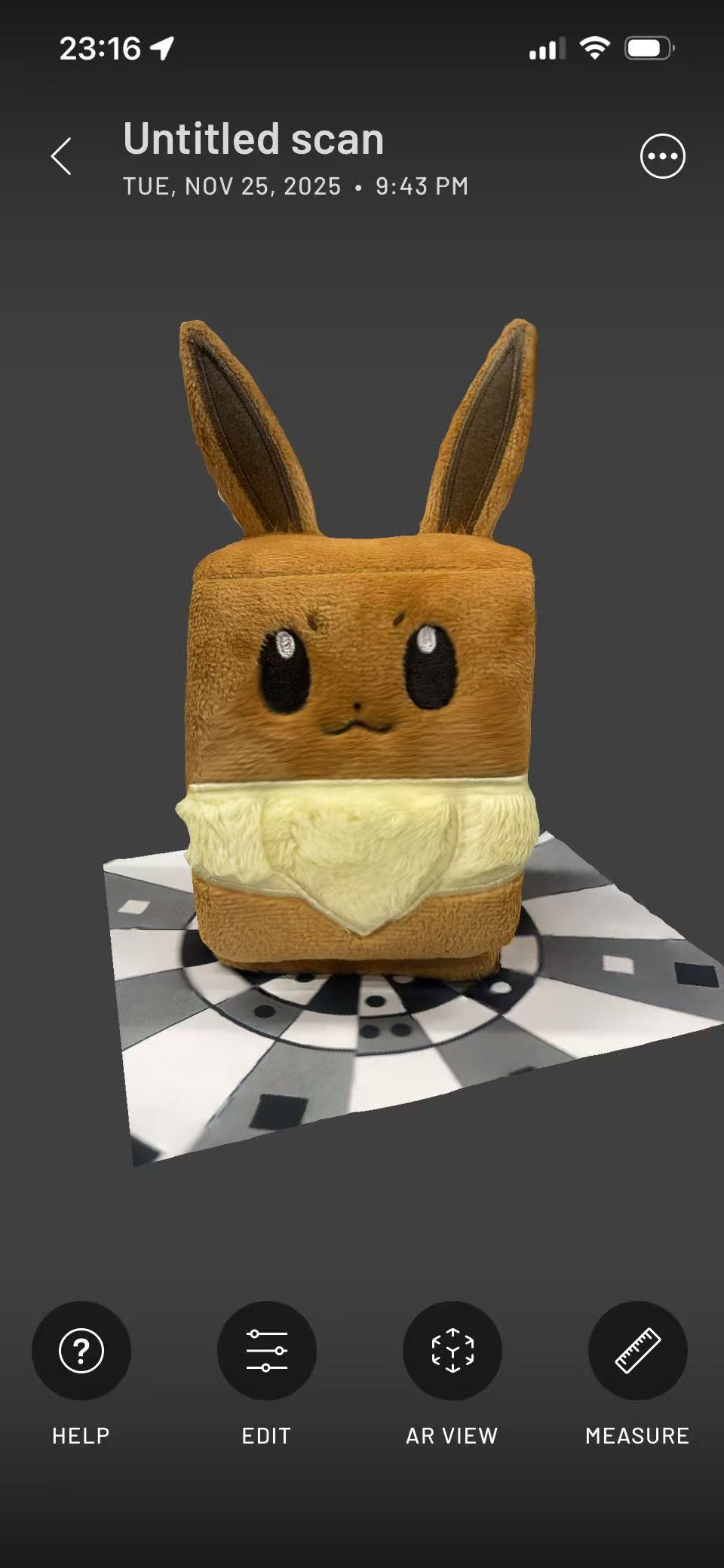 Object successfully scanned: Deck box perspective 3