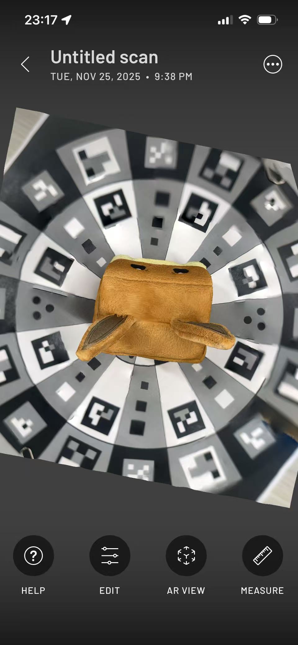 Successfully scanned model viewed in C4D